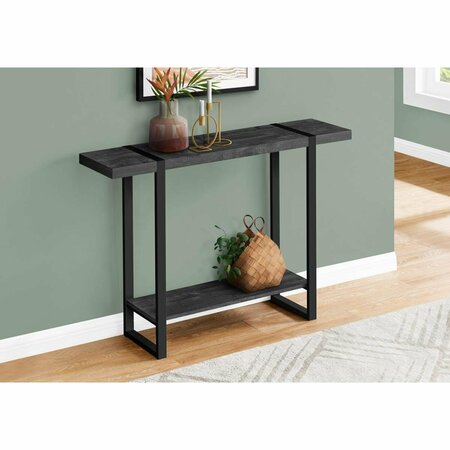 DAPHNES DINNETTE 48 in. Accent Table - Black Reclaimed Wood-Look & Black DA2454939